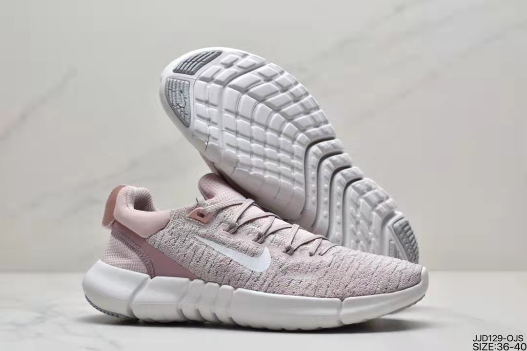 2021 Nike Free RN Flyknit 2018 Pink White - Click Image to Close